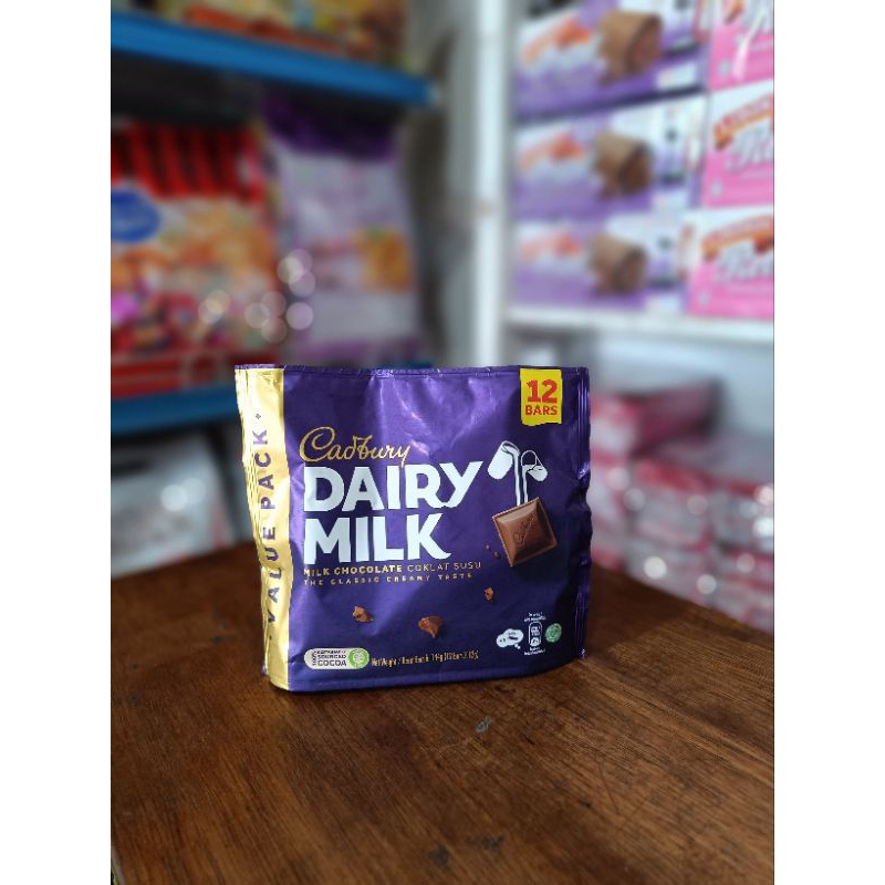 Jual Cadbury Dairy Milk Original Malaysia 12 Bars Shopee Indonesia