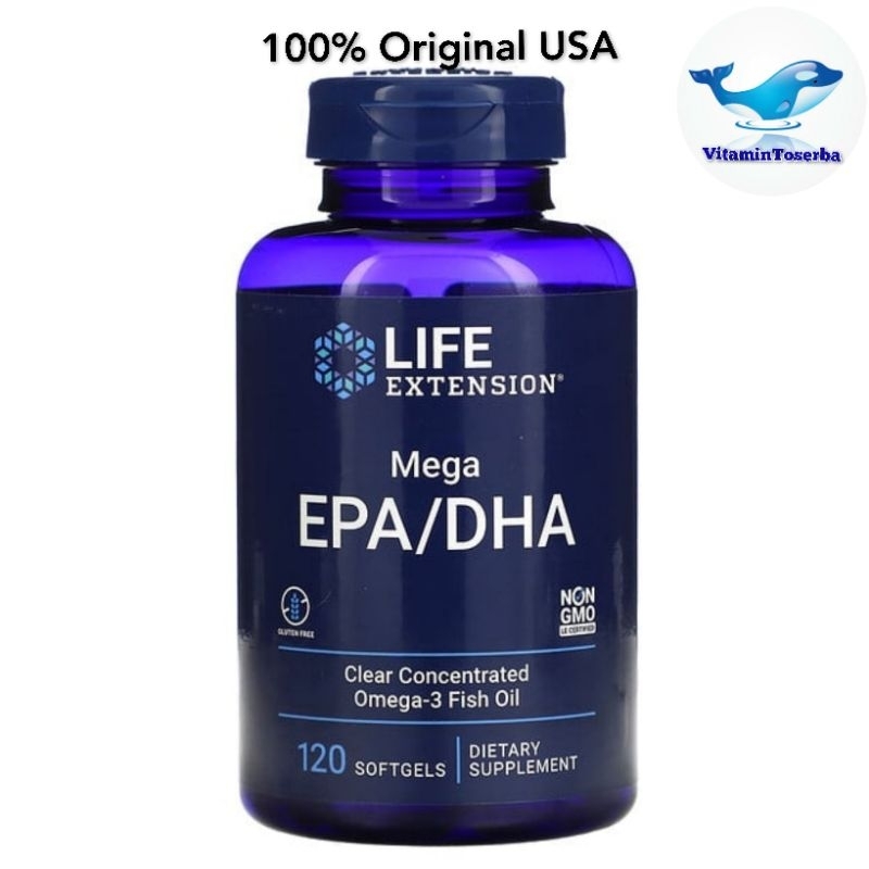 Jual Life Extension Mega EPA/DHA Clear Concentrated Omega 3 Fish oil