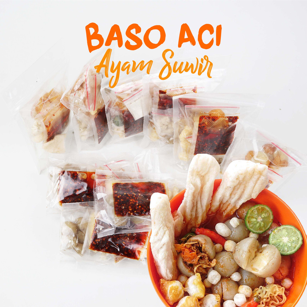 Jual Baso Aci Jumbo Isi Ayam Suwir Mercon Instans Paket Hemat Isi 10