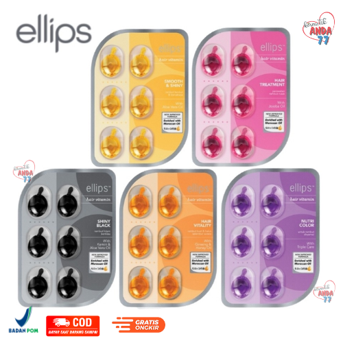 Jual Ellips Hair Vitamin Kapsul Elips Vitamin Rambut - Elips Vitamin ...