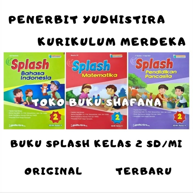 Jual Buku Paket Splash Kelas 2 SD/MI Yudhistira Kurikulum Merdeka ...