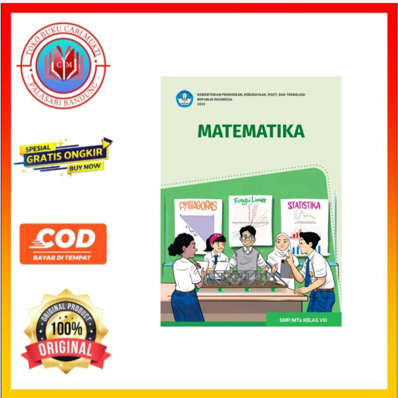 Jual BUKU MATEMATIKA UNTUK SMP/MTS KELAS 8 KURIKULUM MERDEKA | Shopee ...