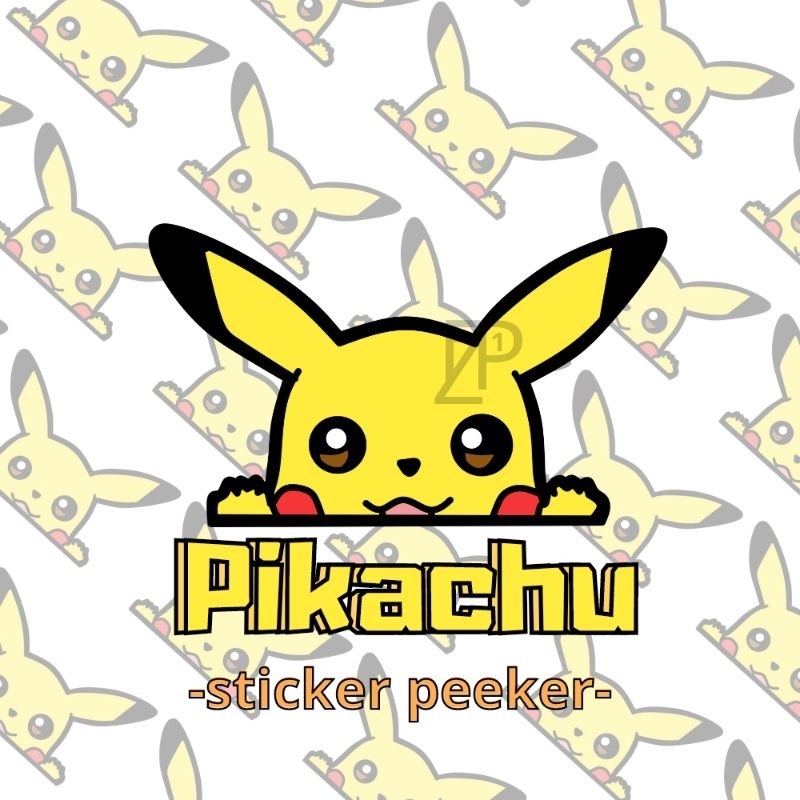 Jual STICKER INTIP ANIME PIKACHU POKEMON (WATERPROOF) | Shopee Indonesia