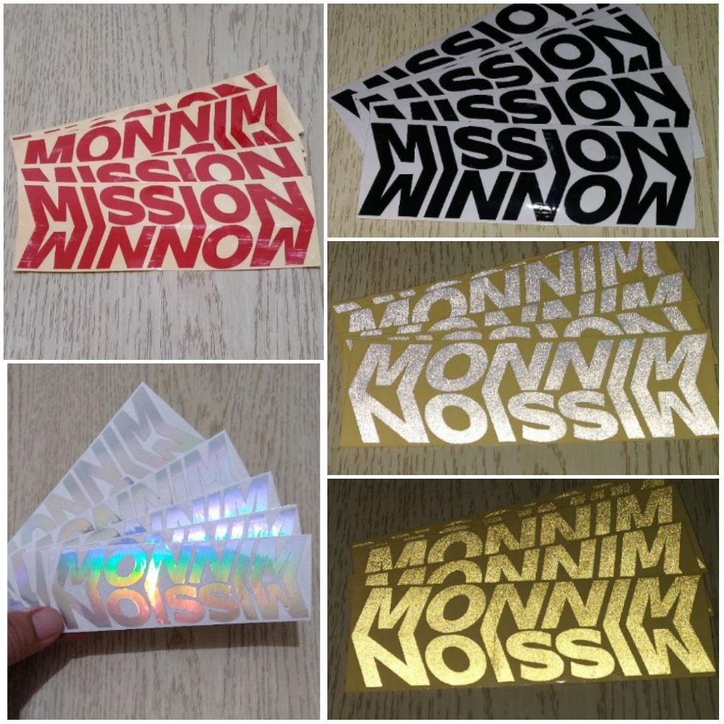 Jual Stiker Motor MISSION WINION Logo Full Warna Hologram Stiker Body ...