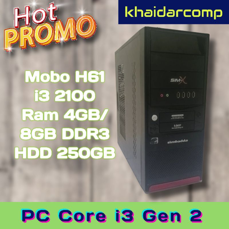 Jual PC Core i3 Gen 2 Ram 8GB HDD 500GB Siap Pakai | Shopee Indonesia