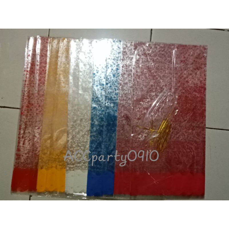 Jual Opp Bintang Souvenir 35×60cm / Opp Flower / Plastik Ulang Tahun ...