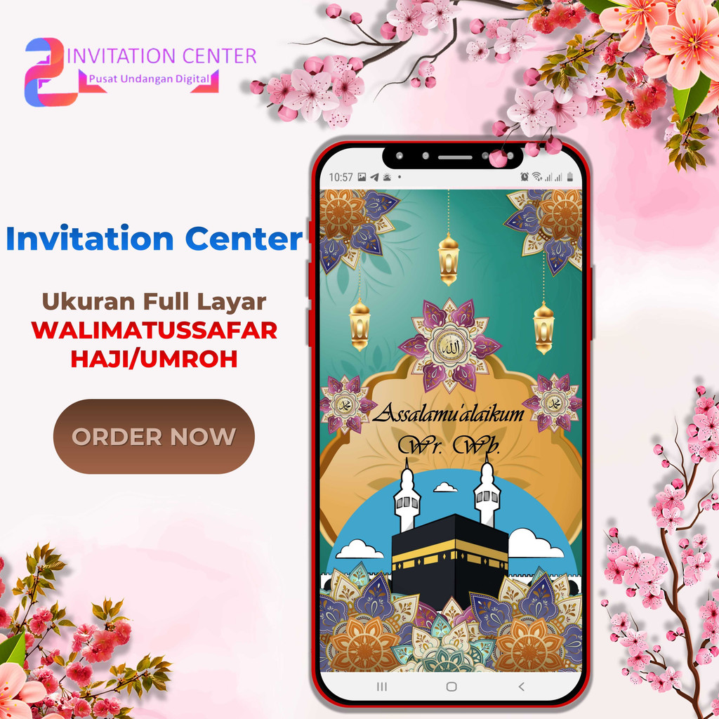 Jual Video Undangan Digital Walimatussafar Haji Full Layar Potrait