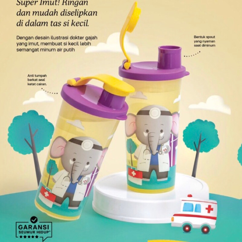 Jual Tupperware Fun Tumbler - Gelas anak | Shopee Indonesia