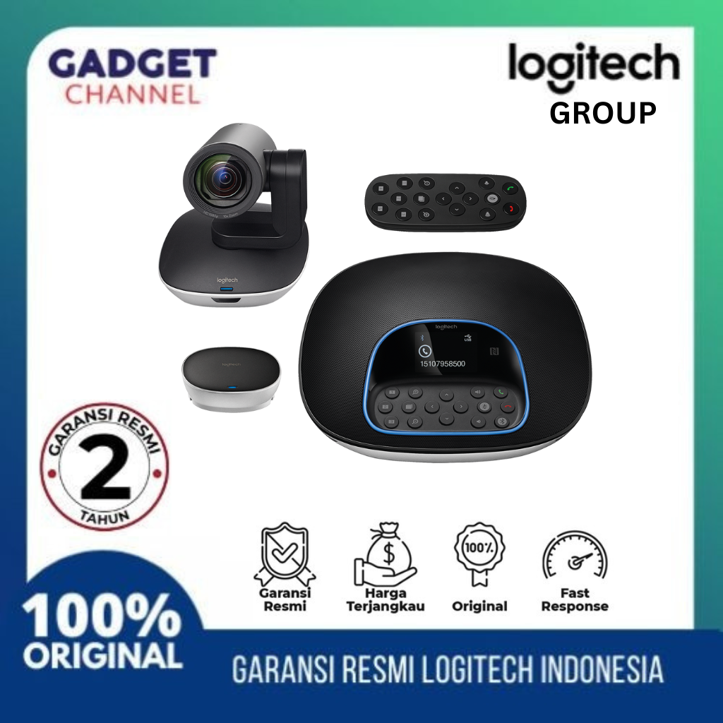 Jual Video Conference Camera Logitech VC Group Hd & 10X Zoom - Garansi ...