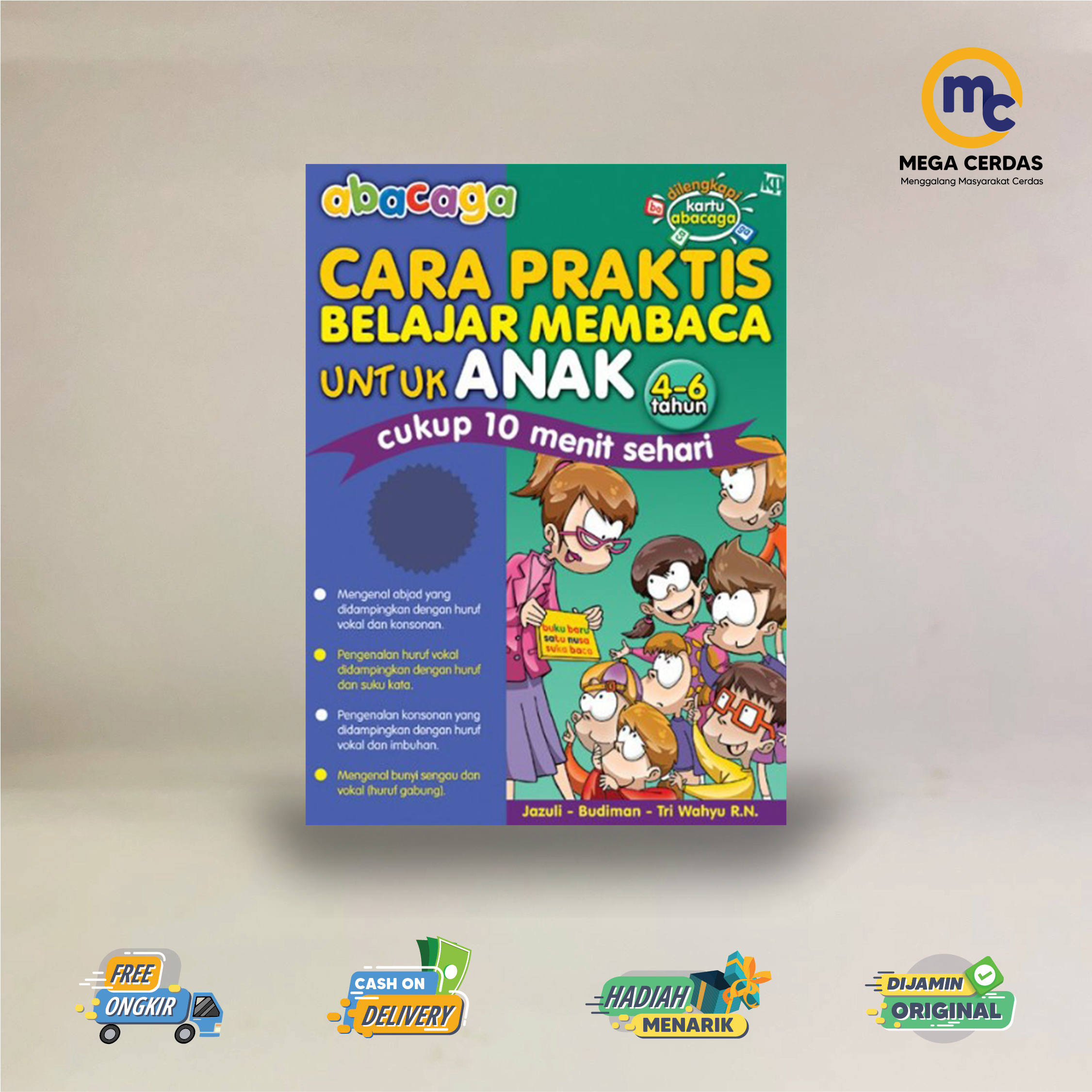 Jual BUKU ANAK ABACAGA CARA PRAKTIS BELAJAR MEMBACA UNTUK ANAK 4-6 ...