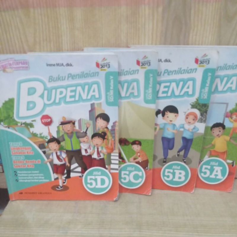 Jual Paket 4 buku BUPENA untuk SD/MI kelas V (jilid 5A, 5B, 5C dan 5D ...