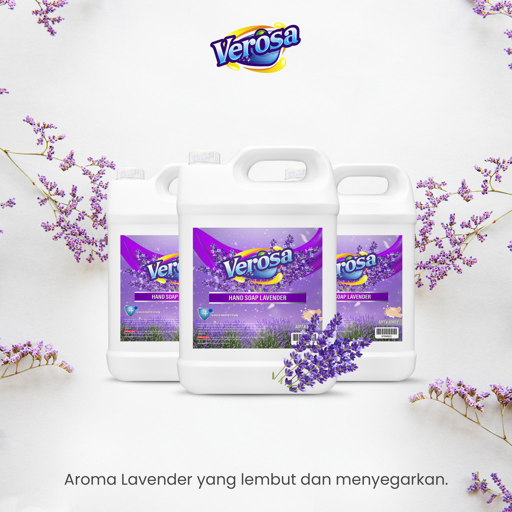 Jual Verosa Hand Soap 1 Liter Lavender Sabun Cuci Tangan 1000 ML ...