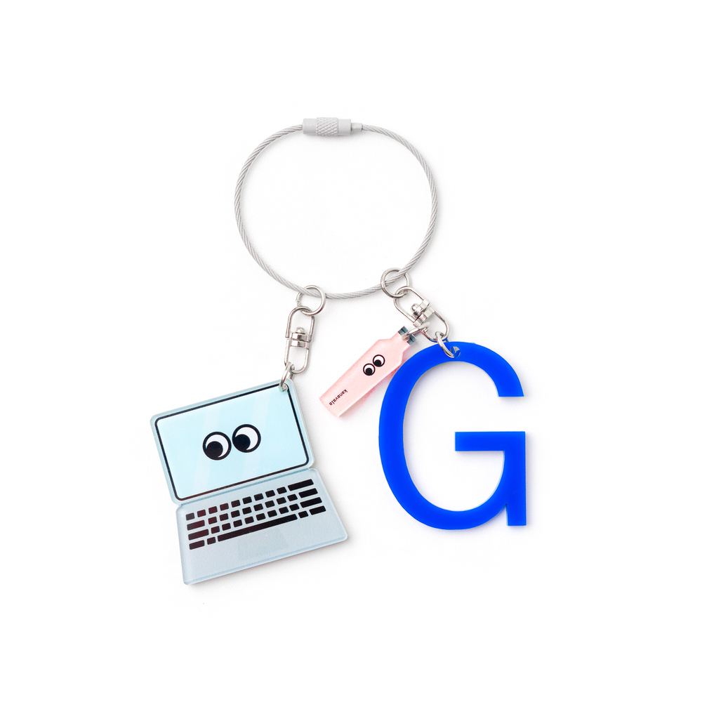 Jual Kanavaia Customizable Letter Acrylic Keychain - Set 9 (Office ...
