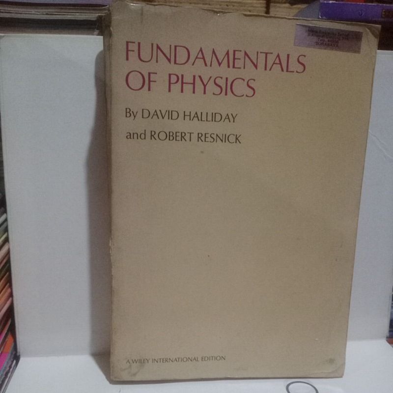 Jual Fundamentals Of physics By David Halliday and Robert Resnick
