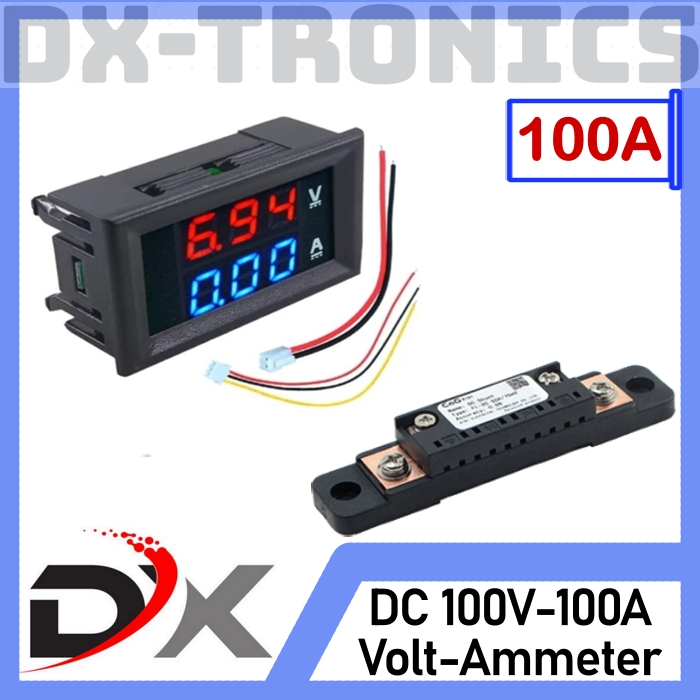 Jual Combo Ampere Meter Voltmeter Digital V A Ammeter Shunt