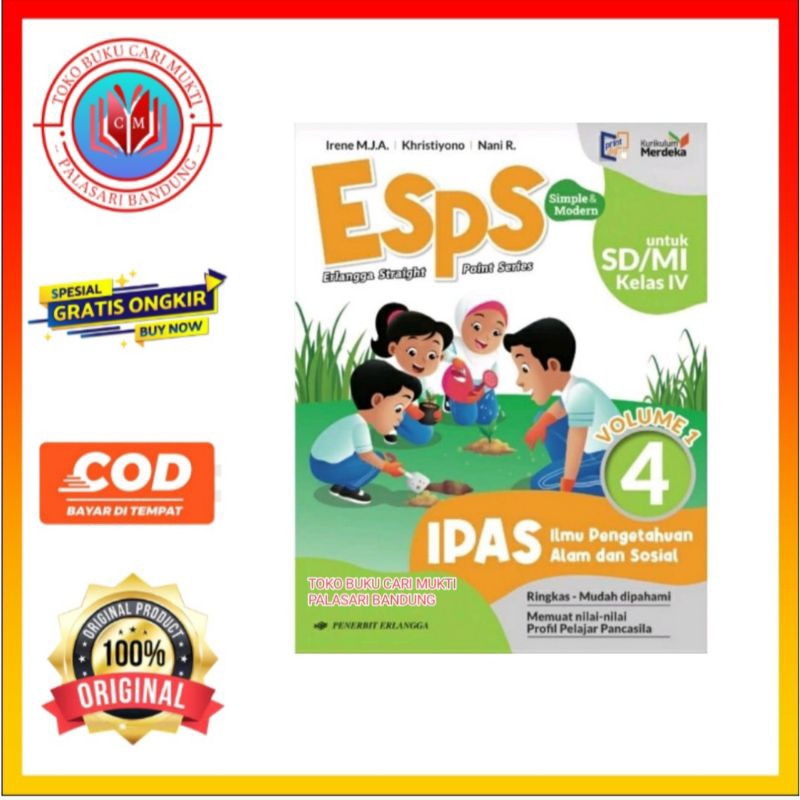 Jual Erlangga Buku ESPS IPAS Ilmu Pengetahuan Alam Dan Sosial Untuk SD ...