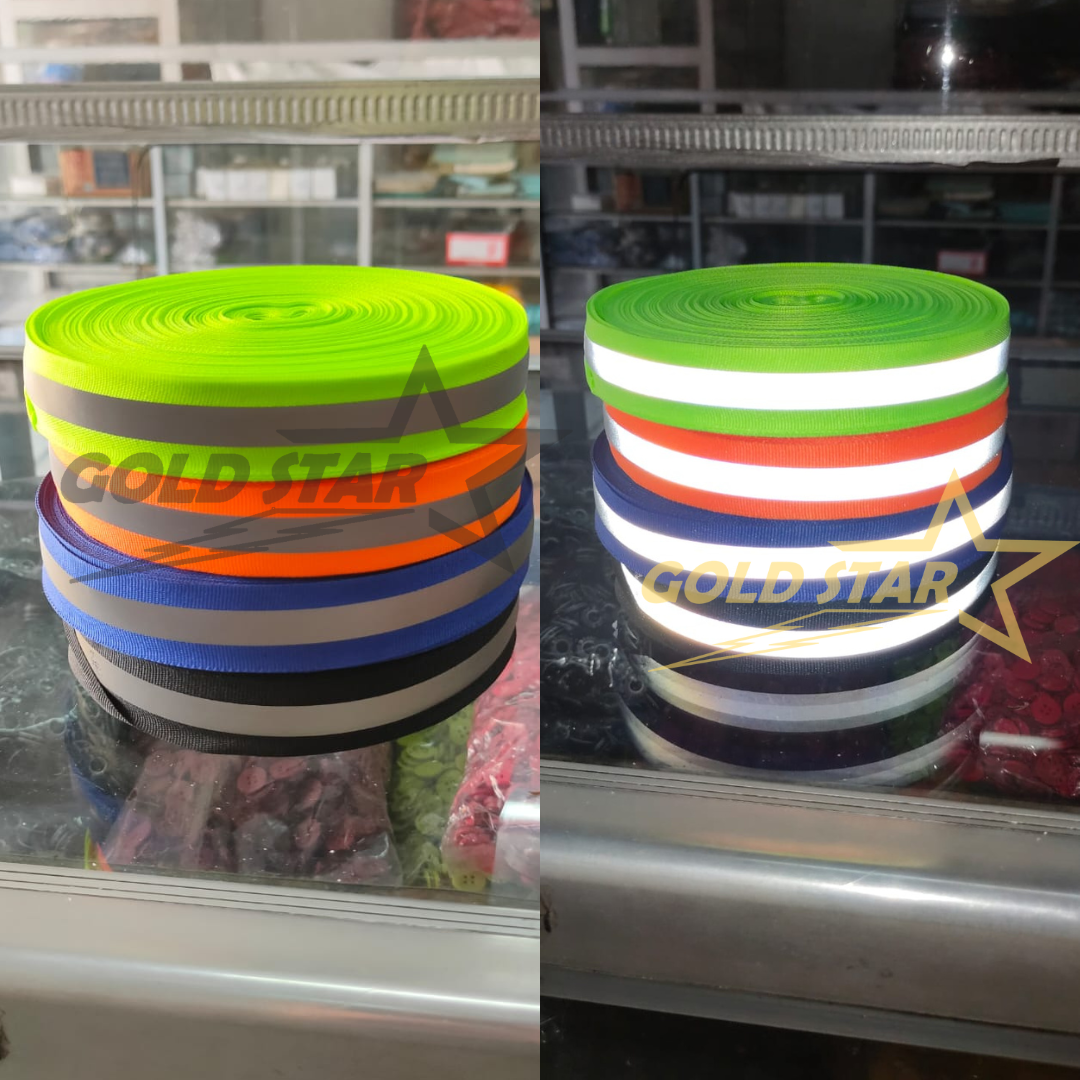 Jual Pita Scotlight Garis Skotlet Setrip List Tengah Kain Reflector 1 ...
