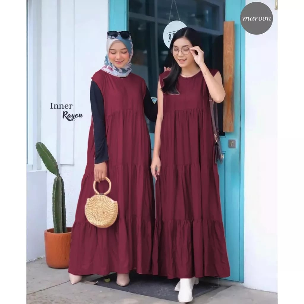 Heidy Dress - Maroon