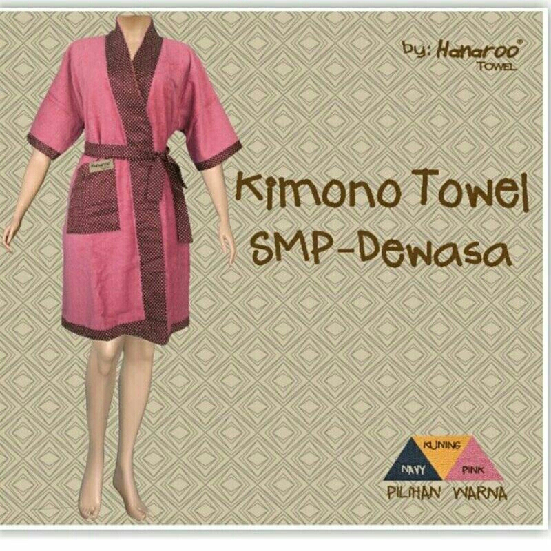 Jual Kimono Handuk Mandi Dewasa MOTIF Lengan Pendek- Towel Kain Hanaroo ...