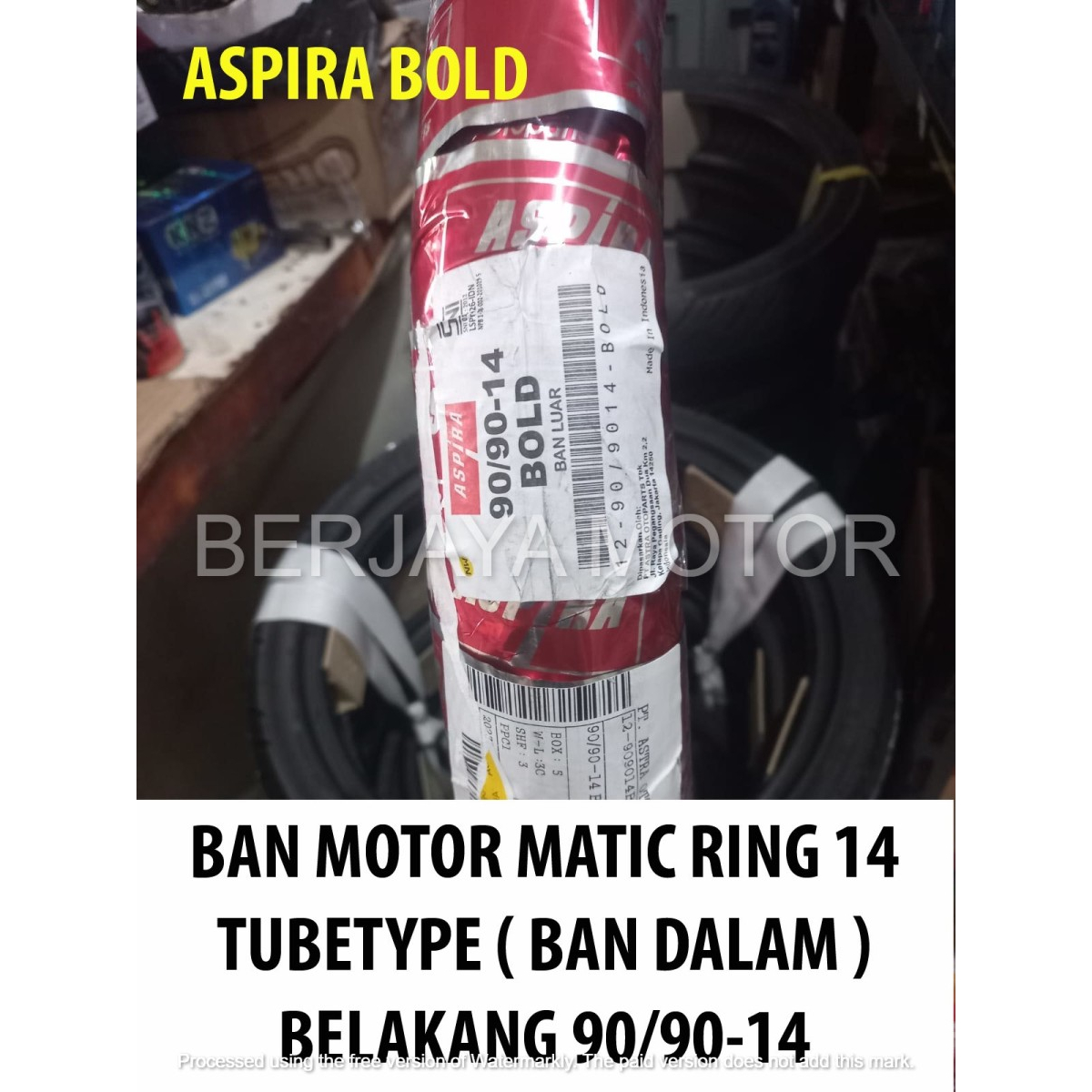 Jual Ban Motor Matic Ring Belakang Aspira Bold Tubetype Shopee Indonesia