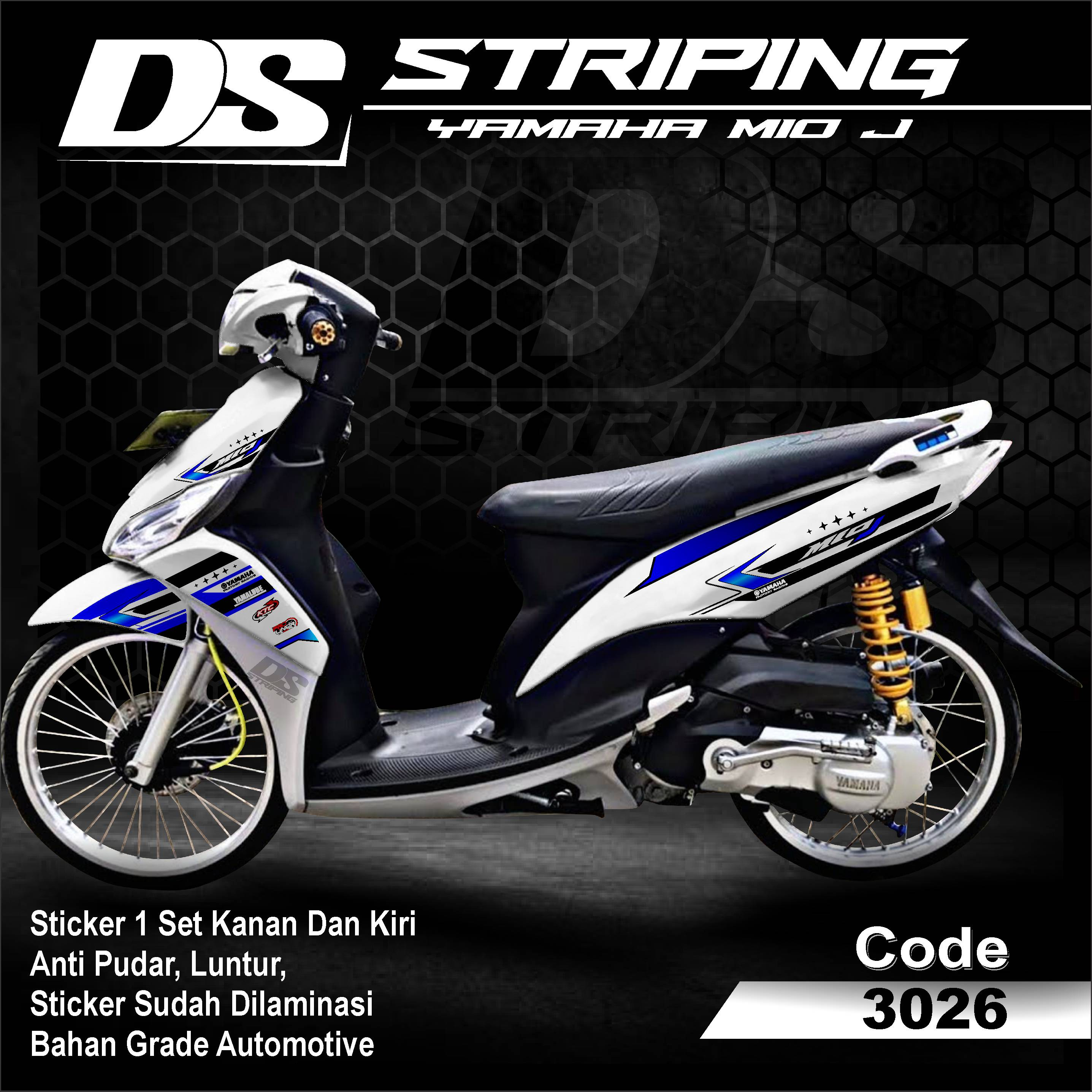 Jual 3028 Sticker Striping Motor YAMAHA MIO J List Variasi Desain ...