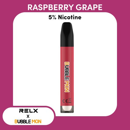 Jual RELX Bubblemon Disposable Pods - Raspberry Grape 5% | Shopee Indonesia