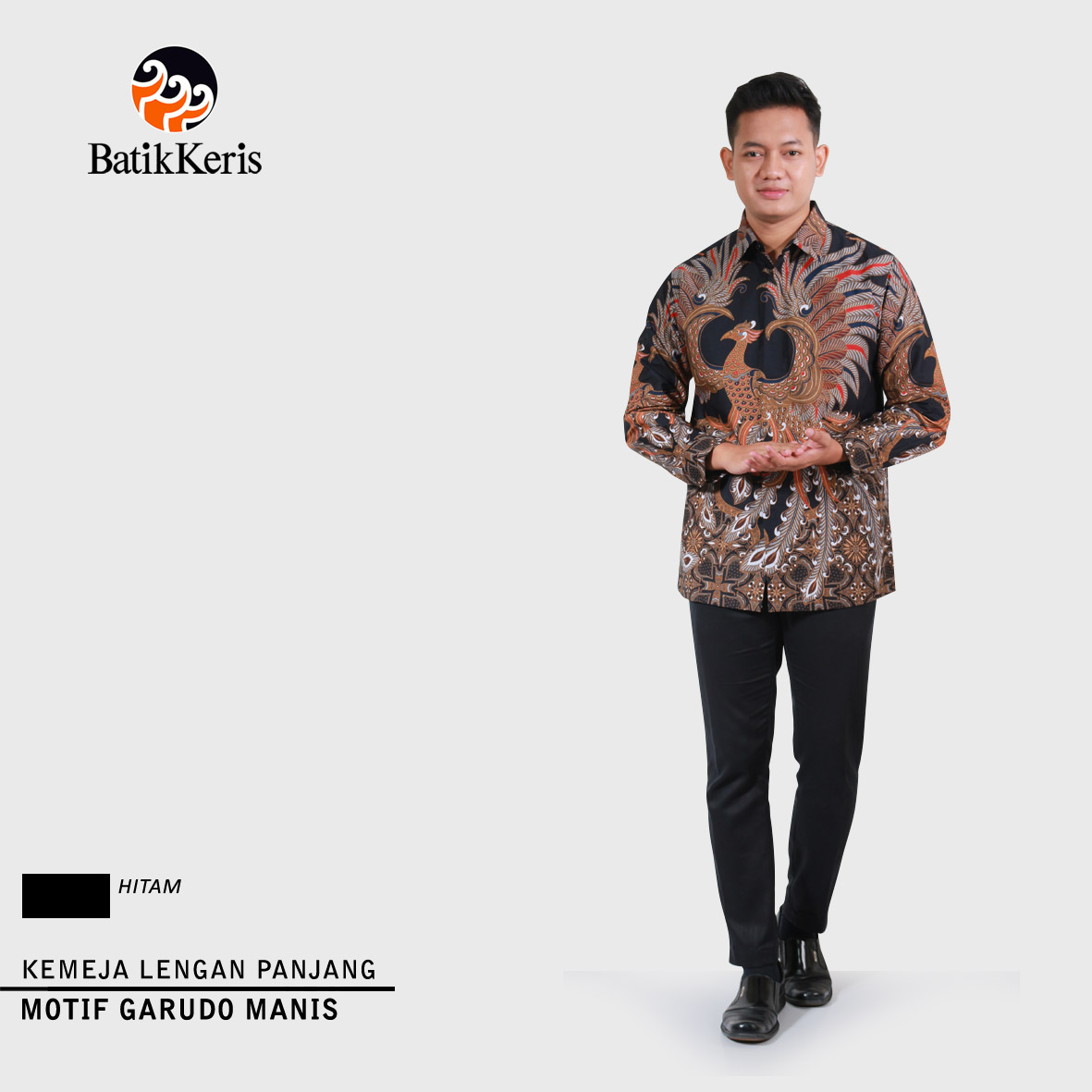 Jual Batik Keris Kemeja Reguler Fit Lengan Panjang Garudo Manis