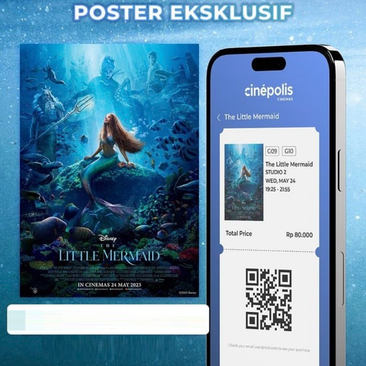 Jual The Little Mermaid x Cinepolis Official A4 Poster Shopee Indonesia