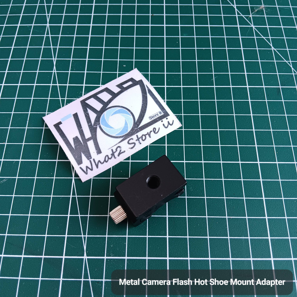 Jual Metal Flash Hot Shoe Mount Adapter 1/4" inch Screw Thread Light