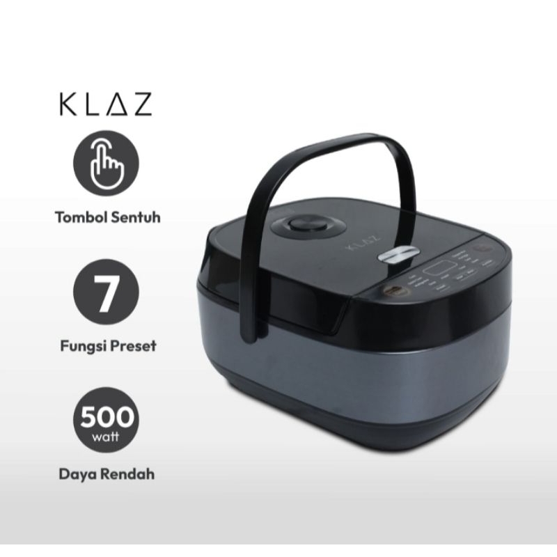 Jual RICE COOKER PENANAK NASI DIGITAL KLAZ 1.5 LITER SILVER Shopee Indonesia