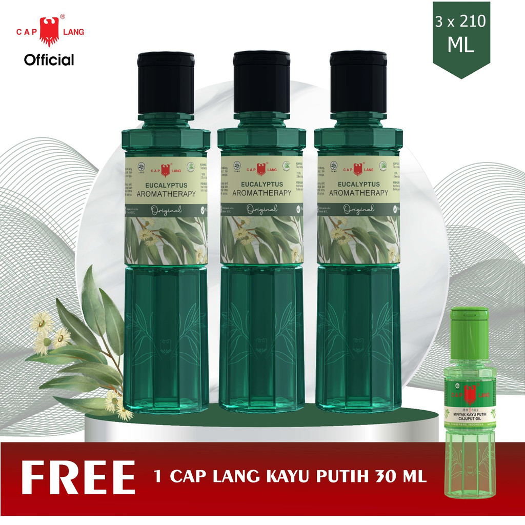 Jual Cap Lang 3 pcs MEA Original 210ml Gratis 1 pcs Minyak Kayu putih ...