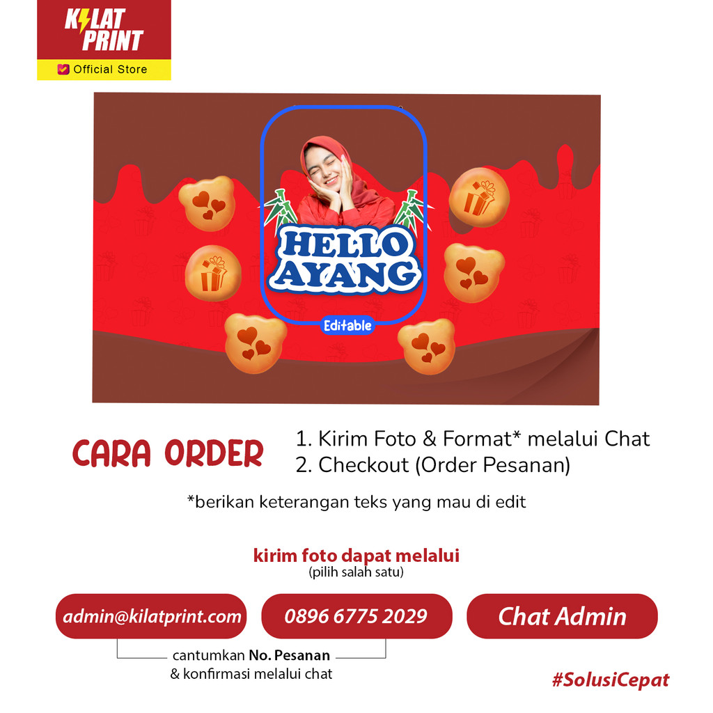 Jual Paper Bag Kado Custom Muka Foto Ala Hello Panda Edition | Shopee ...