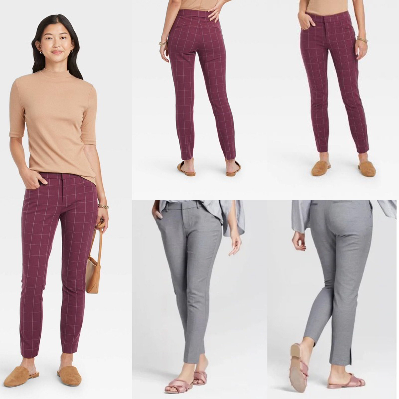 Jual A New Day Stretch Elastizado Ankle Pants Shopee Indonesia