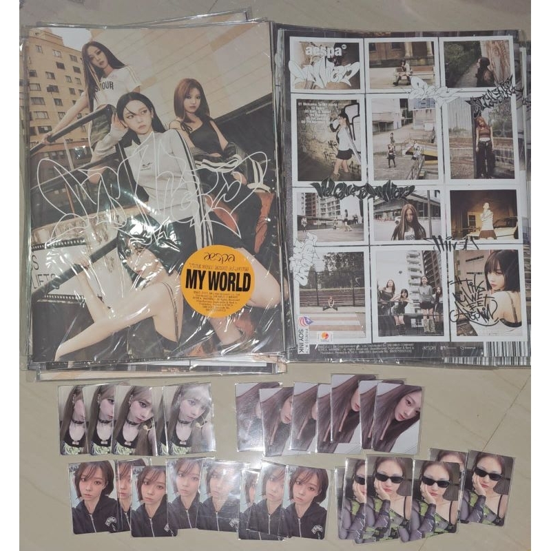 Jual (READY STOCK) AESPA - The 3rd Mini Album MY WORLD TABLOID Ver ...