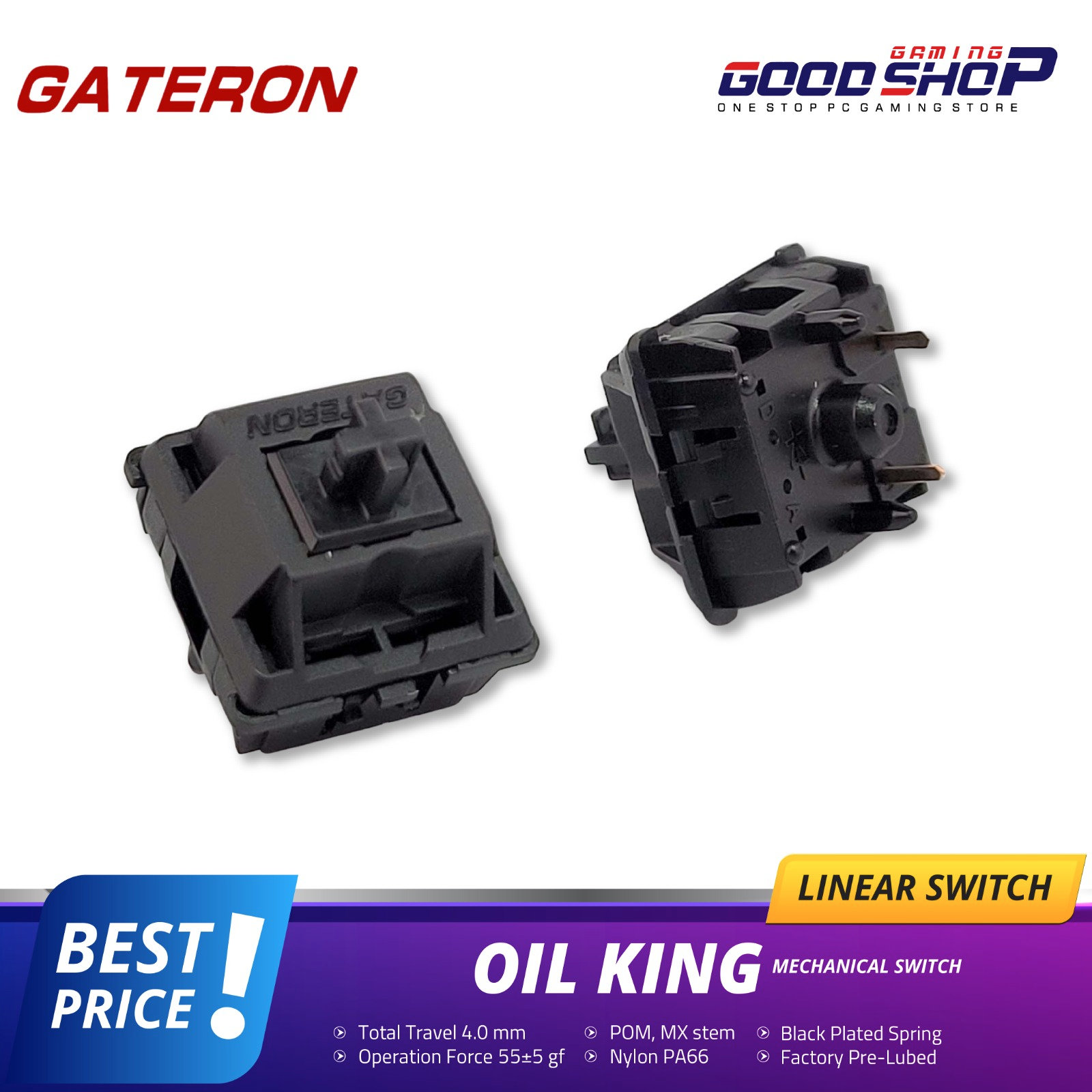 Jual Gateron Oil King Linear Switches Shopee Indonesia