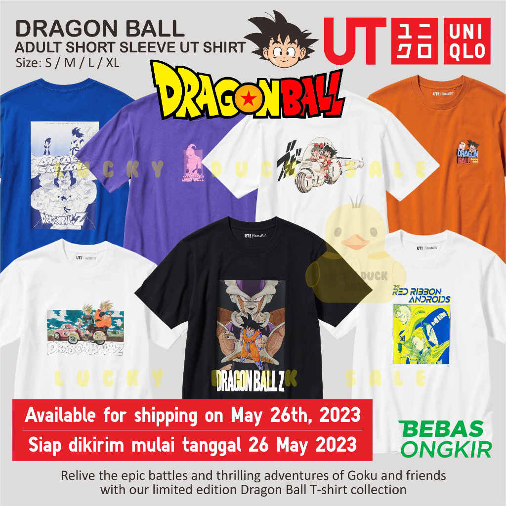 Jual UNIQLO Dragon Ball UT Son Goku T-Shirt Frieza Kaos DBZ Cell Saiyan ...