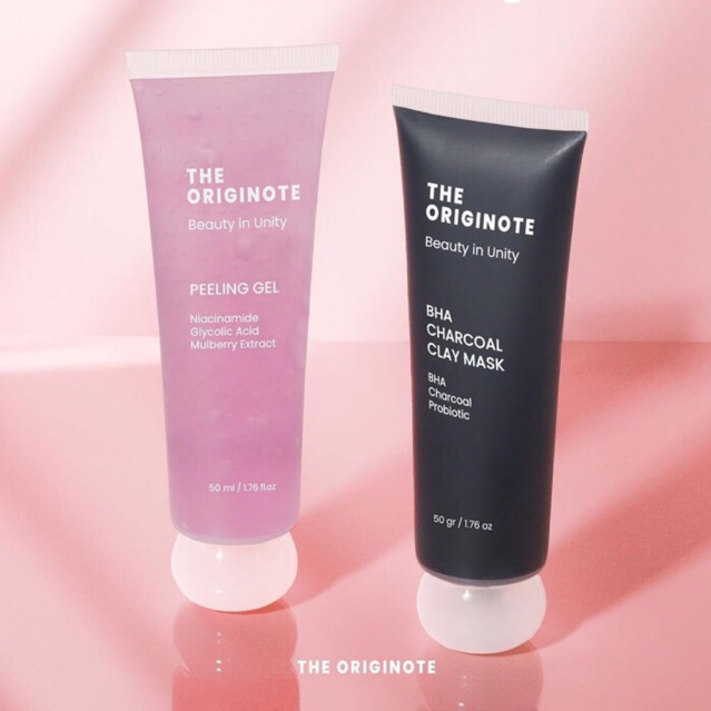 Jual THE ORIGINOTE BHA Charcoal Clay Mask / Peeling Gel Mask / Masker