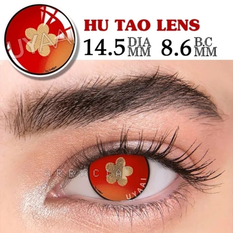 Jual Softlens Lensa Kontak Contact Lens Cosplay Hutao Genshin Impact Halloween Anime Manga Game 8859