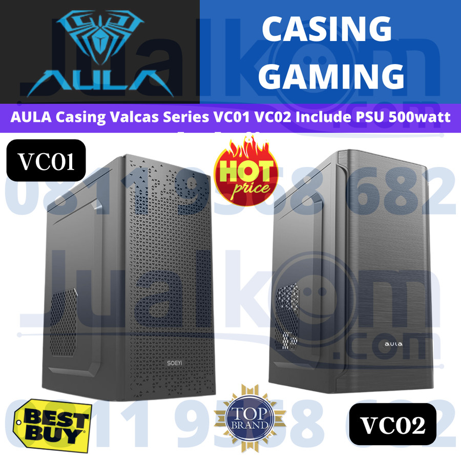 Jual AULA Casing Valcas Series VC01 VC02 Include PSU 500watt | Shopee ...