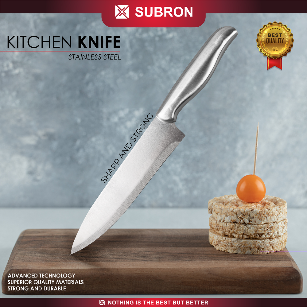 Jual Subron Pisau Dapur Stainless Tebal Cm Cm Cm Tajam Kitchen Chef Knife Potong Buah