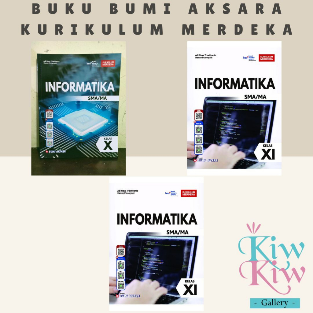 Jual Buku Informatika Kelas 10, 11, 12 SMA/MA Kurikulum Merdeka - Bumi ...