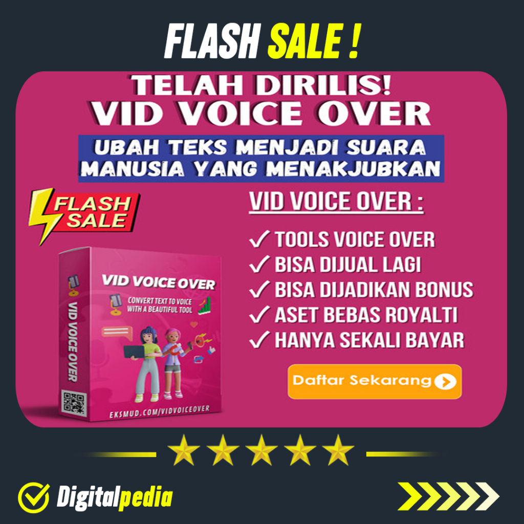 Jual Aplikasi Voice Over Convert Text To Voice Dubbing Pengisi Suara ...