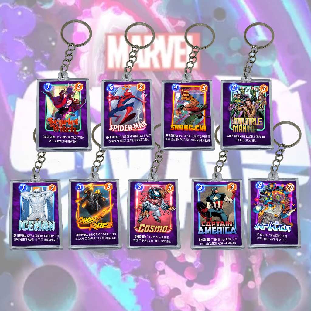 Jual Gantungan Kunci Keychain MARVEL SNAP HOLOGRAM untuk Gantungan ...