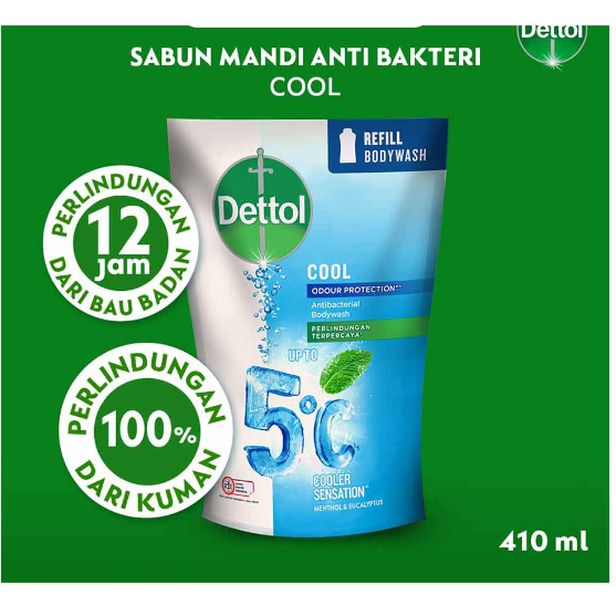 Jual Dettol Body Wash Anti Bakteri Cool 410G | Shopee Indonesia