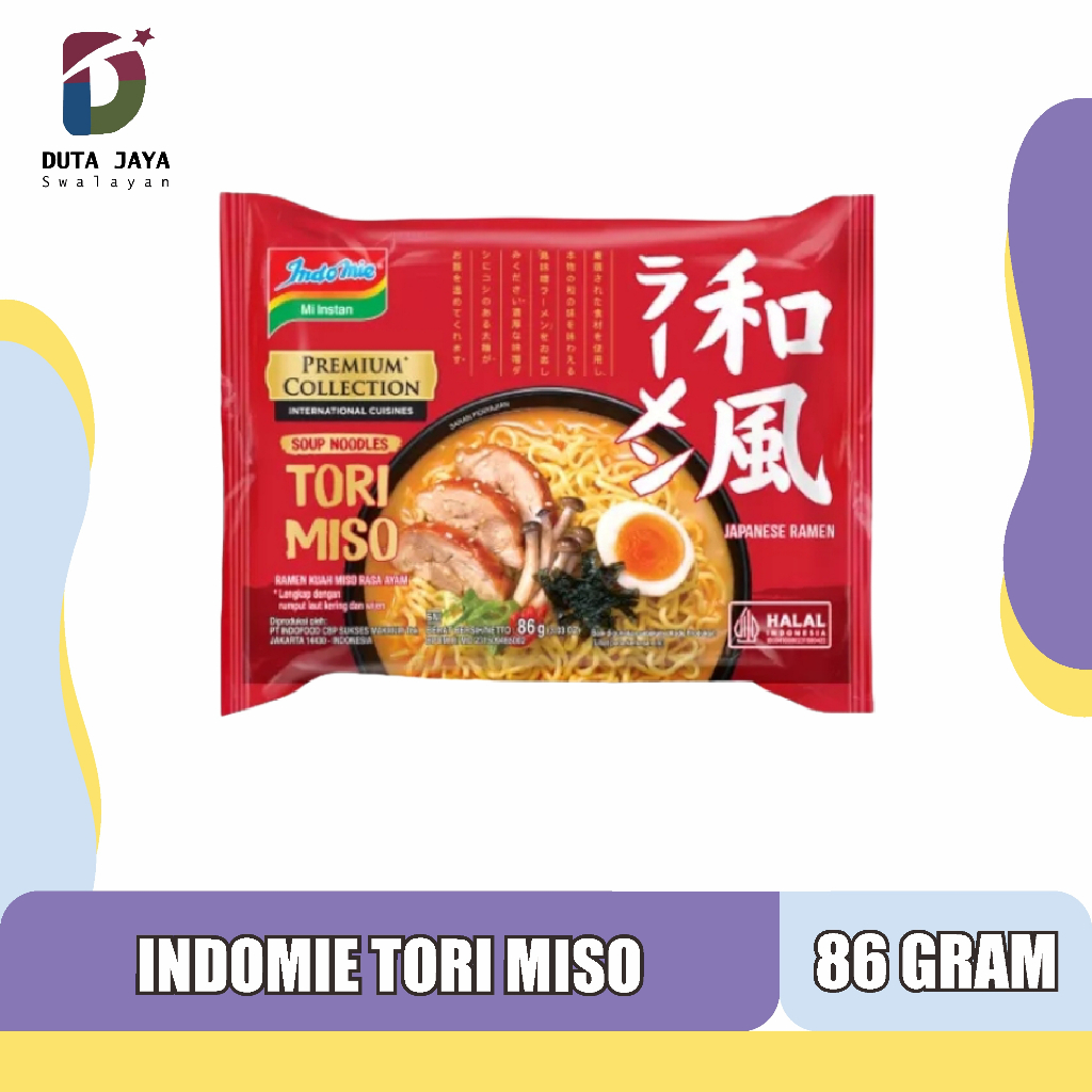 Jual Indomie Japanese Ramen Tori Miso Mie Instan Kuah Premium ...