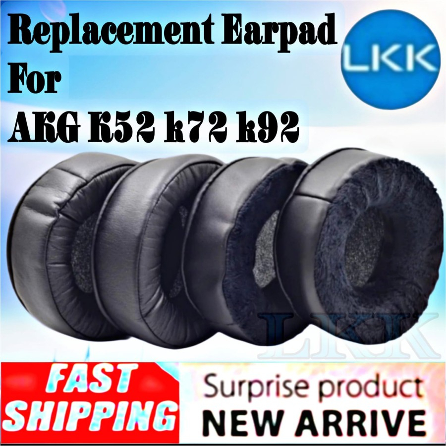 Funda De Repuesto Para Diadema AKG K52/K72/K92/K242/K240 MKII - Cuero Y Espuma Viscoelástica, Fácil Instalación