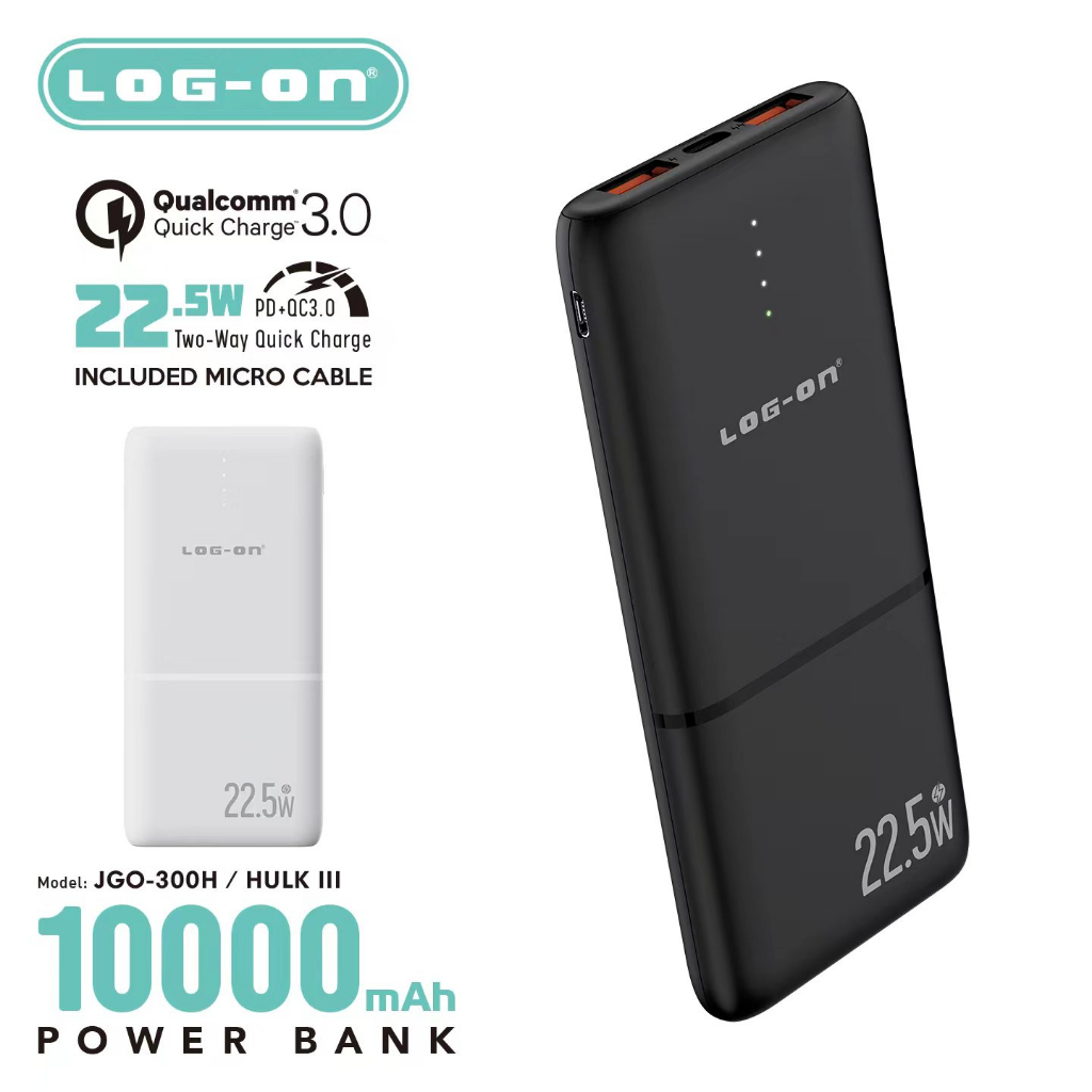 JOYROOM JR-QP193 22.5W 30000mAh 2-Input + 3-Output Power Bank Big LED  Display PD 3.0 QC 3.0 External Battery Charger - Black Wholesale