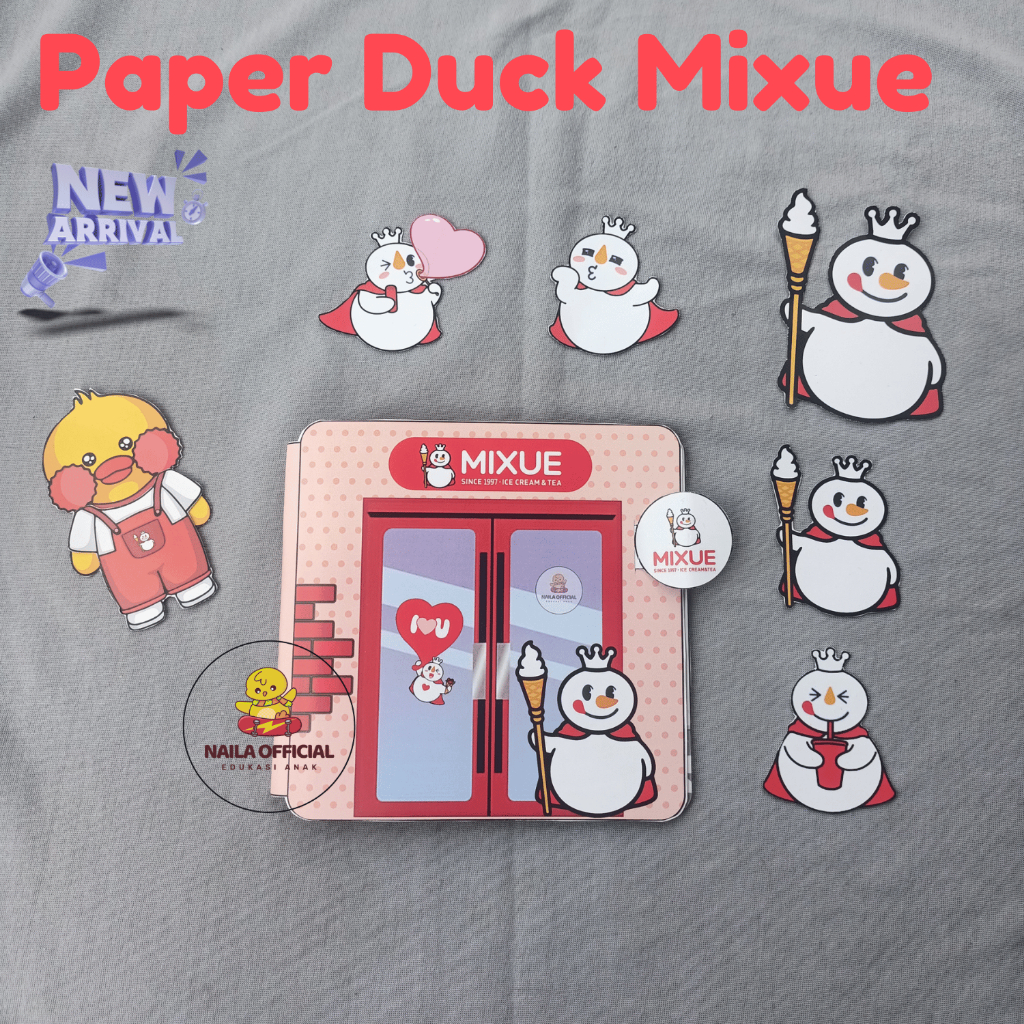 Jual Bebek Viral Mainan Edukasi Paper Duck Mixue Terbaru Premium Busy Quite Book Buku Aktivitas 7833