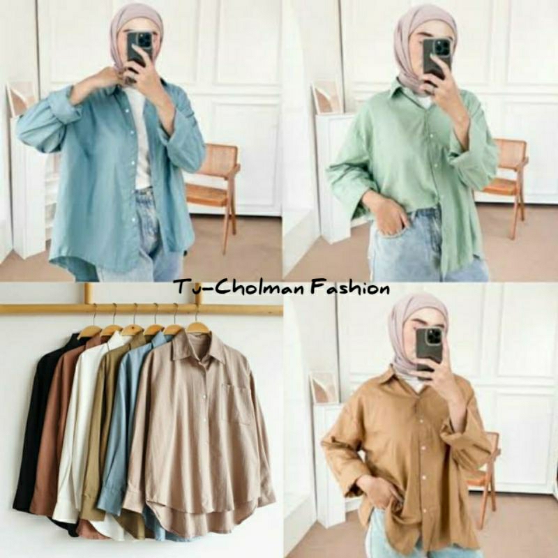 Lois Girl Big Pocket Rayon Kemeja Lengan Panjang Wanita main image 1