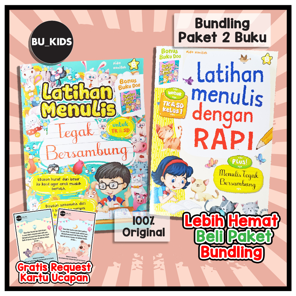 Jual Buku Latihan Menulis Dengan Rapi Tegak Bersambung Anak Tk Paud ...